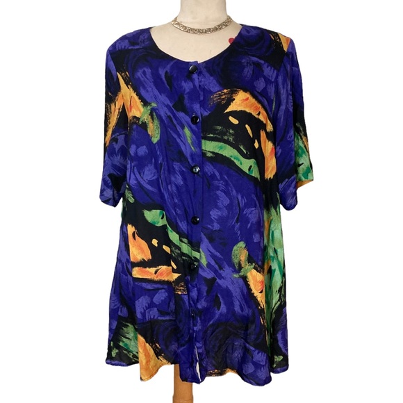 Sold! Vintage Button Down Blouse - Picture 4 of 7